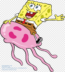 Connect the ends of the footpaths with short curves. Spongebob Squarepants Riding On Jellyfish Spongebob Squarepants Supersponge Patrick Star Jellyfish Drawing Cartoon Sponge Fictional Character Sponge Png Pngegg