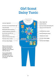 Girl Scouts Of The Usa Pins Badge Placement Diagram Booklet Page 2 3 In 2020 Girl Scout Daisy Uniform Daisy Girl Scouts Girl Scout Daisy Vest