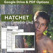 Hatchet Novel Study Pdf And Google Slides By Brenda Kovich Teachers Pay Teachers Hatchet Novel Study Novel Studies Novel Study Units
