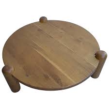 There's enough space to use for entertaining and to style. Extra Large Oak Round Coffee Table In Style Of Charlotte Perriand France 1960s At 1stdibs