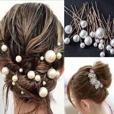 18 pieces wedding pearl hair pins bridal pearl rhinestone hair pins hair accessories for bride bridesmaid women girls (gold). 5pcs Simulate Pearl Hairpins Hairstyles Wedding Bridal Hair Pins Hair Jewelry Accessories Hairwear Girls Hair Clips For Women Buy At The Price Of 3 70 In Aliexpress Com Imall Com