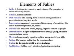 Elements Of A Fable Worksheets Teaching Resources Tpt