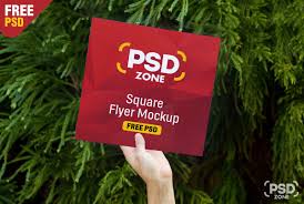 Download Square Flyer Mockup Free Psd Psd Zone