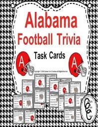 It's like the trivia that plays before the movie starts at the theater, but waaaaaaay longer. Alabama Football Worksheets Teaching Resources Tpt