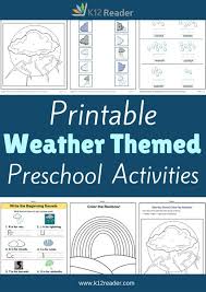 This pack would go perfectly with the weather cards from our home preschool. Weather Preschool Theme Activities Printable Classroom Lessons