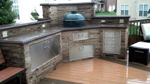 favorable green egg built in outdoor