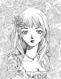 The Manga Artist S Coloring Book Girls Manga Artist Anime Art Beautiful Coloring Books