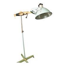 Vintage Medical Floor Lamp Rolling Light Green Steampunk Industrial Photography Lamp Floor Lamp Shop Floor Lamps