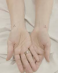Three dot tattoo, isn't gang sign actually. 41 Triangle Tattoos For Women That Are Super Inspiring