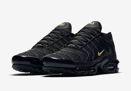 Nike Air Max Plus Black Gold Cu3454 001 Release Date Sbd In 2020 Nike Air Max Plus Gold Nike Air Max Nike Air Shoes