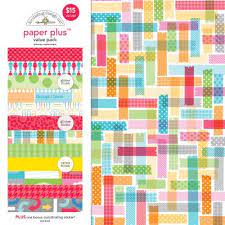 Printable primary paper with dotted lines, regular lined paper, and graph paper. Doodlebug Paper Plus Pack Designpapier Primary Kreativbunt