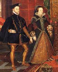 Queen Mary I And King Philip Ii Tudor Costumes Tudor History Mary Tudor