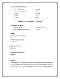 Sukan memainkan peranan yang penting dalam pembangunan individu. Contoh Kertas Kerja Sukan