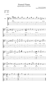 The Bangles Eternal Flame Fingerstyle Guitar Tab Pdf Guitar Sheet Music Guitar Pro Tab Download Acoustic Guitar Music Guitar Tabs Guitar Strumming