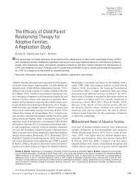 Therapeutic foster care uses foster parents who have specialized training to care for foster care parents are paid this rate to cover basic expenses while placed with you. Pdf The Efficacy Of Child Parent Relationship Therapy For Adoptive Families A Replication Study