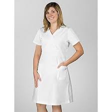White Cross Women S Two Pocket Scrub Dress Scrubs Dress Nursing Fashion Nursing Dress