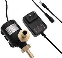ZAOJIAO DC 12V Chauffe-eau solaire Pompe de circulation sans balais Petite pompe avec adaptateur d’alimentation DC listé ETL Faible bruit 780L/H ...