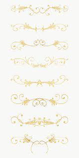 Png Gold Vintage Divider Separator Ornamental Element Set Remix From The Model Book Of Calligraphy Joris Free Illustrations Antique Artwork Image Illustration