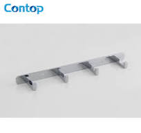 China Wholesale Factory Price Modern Design Polished Chrome Four Robe Hook