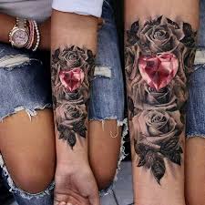 I Know It Isnt Nails Hair Or Makeup But I Though This Tattoo Was Really Cool Tattoos Rose Tattoos Matching Couple Tattoos