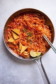 Lisa Lin S Sambal Noodles With Pan Fried Tofu Recipe On Food52 Recipe In 2020 Fried Tofu Pan Fried Tofu Spicy Noodles