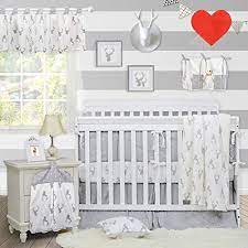 Kids name sign and bible verse sign. Brandream Crib Bedding Sets Woodland Baby Boy Nursery Bedding Set Arrow Deer Head Pattern White Gray Grey 11 Pieces Crib Bedding Set With Bumpers Buy Online In Antigua And Barbuda At Antigua Desertcart Com