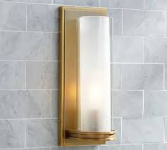 January 13, 2018 wall sconce decors. Pearson Tube Sconce Single Brass Pottery Barn Bathroom Sconces Sconces Sconces Wall Lamps
