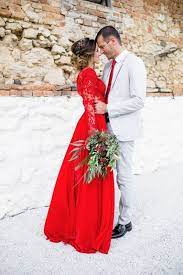 Gorgeous Ideas For A Red Wedding Palette Mywedding Unconventional Wedding Dress Red Wedding Dresses Red Wedding Gowns