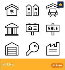 27 Premium Vector Icons Of Building Designed By Deemakdaksina Building Icon For Sale Sign Icon