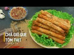 cookyvn cach lam chả gio que tom thịt gion rụm chieu đai cả nha cooky tv youtube thức ăn cha thịt