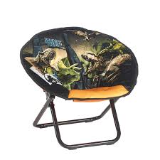 Universal Jurassic World Dinosaur Mini Saucer Chair Walmart Com In 2020 Saucer Chairs Jurassic World Chair