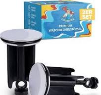 Abfluss Waschbecken 2er Pack Abflussstopfen 44mm - Gummi ...