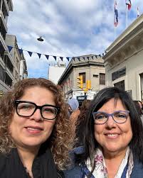 La Representante de la OEA en el Uruguay Claudia Barrientos estuvo presente  en la inauguración de la Casa Natal de Artigas, en donde tuvo el gusto de  saludar al Intendente interino de