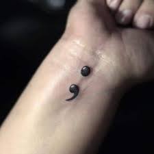 You can easily show off or disguise the inking just by moving your hair. 37 Unique Semicolon Tattoo Ideas And Placement