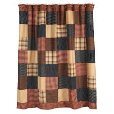 Black And Tan Primitive Shower Curtain Patriotic Patch Shower Curtain Primitive Shower Curtains Red Shower Curtains Fabric Shower Curtains
