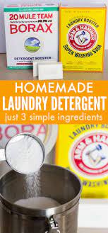 Truthfully, i finally decided to make homemade laundry soap because it would look pretty in a glass jar in our newly renovated laundry room. 3 Ingredient Homemade Laundry Detergent Powder