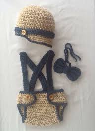 Crochet diaper cover with suspenders pattern free. Little Man Suit In Oatmeal And Taupe With Matching Diaper Cover Suspenders And Bow Tie Available In 4 Sizes Made To Order Boys Clothing Clothing Valresa Com