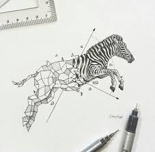Black And White Geometric Animal Drawings Imagen De Black And White Drawing And Zebra Geometric Animals Geometric Animal Tattoo Geometric Drawing