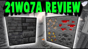 We were promised to add major changes to the game in cave generation, new biomes, various creatures, ore and related craftable items. 1 17 Minecraft Update 21w07a Review Grimstone Tiles New Ore Location And Cave Gen Youtube