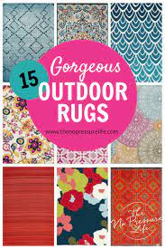 For narrow spaces, use multiple rugs to help break up the space and define areas such as a seating spot and place to grill. 15 Colorful Outdoor Rugs That Will Make Your Porch Pop