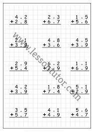 decimal subtraction regrouping 5 worksheets fourth grade 2 lesson tutor