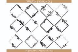 Download Floral Wreath Svg Bundle Graphic By Meshaarts Creative Fabrica SVG Cut Files