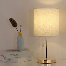 Shop wayfair for all the best bedside lamps. Table Lamp Gold Nightstand Lamp Metal Table Lamp With Linen Shade Bedside Lamp For Bedroom Dresser Colleg Bedside Lamp Gold Bedside Lamps Metal Table Lamps