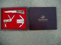 2007 edition winchester 3 piece knife set. Winchester Limited Edition 2007 3 Piece Pocket Knifes In Wood Box 45 00 Picclick