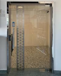 Stainless Steel Glass Door Cladding Glass Door Framed Bathroom Mirror Bathroom Mirror
