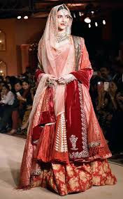 Bajirao Mastani Wedding Lengha Deepika Bridal Outfits Pakistani Bridal Indian Bridal bajirao mastani wedding lengha deepika