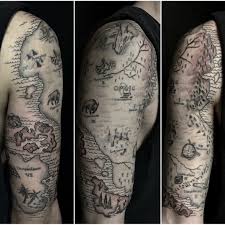 Treasure island tattoo piercings and artist. Tattoo Uploaded By Monkeybiz12 Ancient Map Treasure Island Style Of The Fictious Wukonbatz Island By Bob Le Blobb Map Island Bobleblobb 16893 Tattoodo