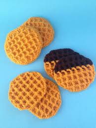Waffles And Waffle Cone Sundae Ice Cream Crochet Pattern Crochet Food Waffles Play Food