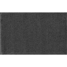 Aqua Shield Charcoal 24 In X 36 In Squares Polypropylene Door Mat 280540023 In 2020 Aqua Charcoal Water Dam