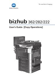 Драйвер для принтера konica minolta bizhub 162 / 210. Konica Minolta Bizhub 282 User Manual 424 Pages Also For Bizhub 362 Bizhub 222